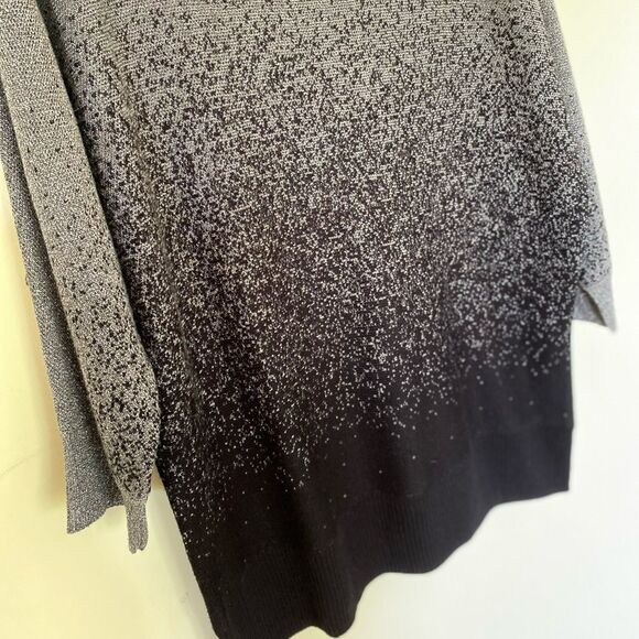 AGB Metalic 3/4 Sleeves Silver Knit Tunic Size Xl P - Picture 5 of 7
